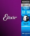 Elixir 11075 Polyweb - 80/20 Bronze, light-medium (012-056) - Gitarrensaiten