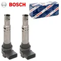 2x BOSCH Zündspule für AUDI A1 8X A2 8Z A3 8P VW GOLF 4/5/6/PLUS/VAN BORA BIC023