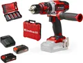 Einhell Akku-Schlagbohrschrauber TE-CD 18/48 Li-i Kit, (Set), Power X-Change, Inkl. 2 Akkus, Koffer und Zubehör