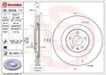 2x BREMBO Bremsscheibe Hinterachse für AUDI
