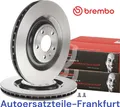 2x BREMBO Bremsscheiben HINTEN AUDI Q7 4M Q8 A6 C8 A7 A8 D5 + VW TOUAREG CR7