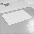 Tapis De Bain Antidérapant En Diatomite, Blanc, 60 X 39 Cm