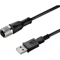 Weidmüller 1288820300 Sensor-/Aktor-Datensteckverbinder, konfektioniert M12 Stecker, gerade 3.00 m Polzahl Sensoren: 4 1 St.