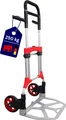 Klappbare Profi-Alu-Sackkarre ELEPHANT | Traglast 250kg | HxBxT 124x60x61cm | Aluminiumrahmen, ergonomische Griffe, pannensichere Vollgummibereifung | Silber | Transportkarre Staplerkarre