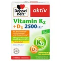 3x Doppelherz Aktiv Vitamin K2 + D3 2500 i.E.  (30St.)