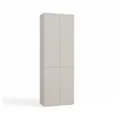 MAGOWA Badkommode Hochschrank Badezimmerschrank funktional H174 cm x B60 cm x T30 cm, Das grifflose TIP-ON Öffnungssystem