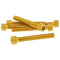 Bolzen Dekorative M6 Schrauben aus Aluminium, 6 Stück in Gold - 45mm Länge set