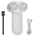 Adler Double Fusselentferner, 3 Geschwindigkeiten, LCD-Display, weiß