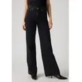 Levi's für Damen. A6081-0001 Ribcage Wide Leg Jeans schwarz (25/30), Lässig, Baumwolle, Denim