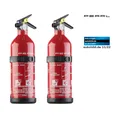 PEARL 2er-Set kompakte ABC-Feuerlöscher für Kfz & Boot, 1 kg, 5A 34B C