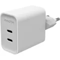 Zagg mophie Netzteil GaN 45W 2x USB-C 2026 weiss (45 W, 2 Ports) (409919990)