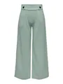 Damen JDY Marlene Hose Weit Geschnitten Schlupf Stoffhose GEGGO New Long Culotte Flare Pants, Farben:Grün, Größe:XS / 30L