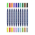Pelikan Colorella Twin Fasermaler 10er Pack Doppelfarbstifte mit Doppelspitze, 20 Farben, auswaschbare Tinte auf Wasserbasis