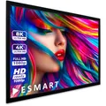 ESMART Professional MIRALE Tageslicht-Rahmen-Leinwand GRAU [Größenauswahl] 186 x 105 cm (84") 16:9 | Heimkino Beamer Projektionsleinwand Rahmen Leinwand LCD LED