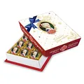 Reber Constanze Mozart-Kugeln – 12er Packung in der Weihnachts-Edition – Reber Constanze Kugeln aus Alpenmilch- und Zartbitter-Schokolade, Marzipan und Nougat