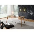 WOHNLING Esszimmertisch REPA 120 x 60 x 76 cm Sheesham rustikal Massiv-Holz Design Landhaus Esstisch Tisch für Esszimmer rechteckig 4 - 6 Personen - Braun