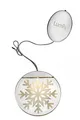 Lumix® LED Deco Lights Weihnachtsmotiv Schneekristall 10cm Acrylglas Leuchttaler inkl. Batterien 1 Stück 76100