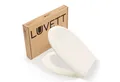 LUVETT WC-Sitz Premium C770 mit Absenkautomatik, Duroplast Antibakteriell, O-Form (Inklusive 3 Befestigungsarten), mit Original SoftClose® Absenkautomatik, Duroplast