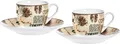 Ritzenhoff & Breker Espresso-Set CREMA 4-teilig 2 Tassen + 2 Untertassen