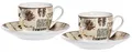 Ritzenhoff & Breker Espresso-Set CREMA 4-teilig 2 Tassen + 2 Untertassen