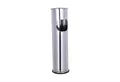 Mojawo Aschenbecher XL Standaschenbecher Windaschenbecher Mülleimer Outdoor Chrom