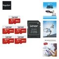 Carte Micro SD 64 Go Lot de 5 Cartes, Carte Mémoire Micro SD+ Adaptateur, Mic...