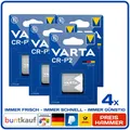 4x VARTA Lithium Photo Batterie 6V CR-P2 I DL223 I CR17-33 I 6204 I CRP2