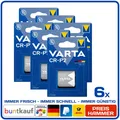 6x VARTA Lithium Photo Batterie 6V CR-P2 I DL223 I CR17-33 I 6204 I CRP2