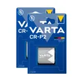 2x VARTA Lithium Photo Batterie 6V CR-P2 I DL223 I CR17-33 I 6204 I CRP2