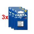 Varta CR‑P2 6V Lithium Batterie – Original VARTA – Blister – DL223 - 3 Stück