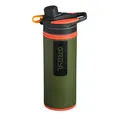 GRAYL GeoPress 710ml Outdoor Wasserfilter Trinkwasser I Eliminiert 99,99% aller Bakterien und Viren I Perfekt für Camping, Survival und Reisen (Oasis Green)