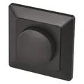 EMOS - LED-Dimmer-Schalter mit Drehknopf - für dimmbare LED-Lampen, Drehregler und Drückschalter - Unterputz-Drehdimmer - 230 V~, 50 Hz, 7-150 W/VA - schwarz (anthrazit)