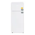 SEVERIN Doppeltür-Kühl-/Gefrierschrank, 2 x höhenverstellbare Abstellflächen, große Veggiebox, extrem leise - 40 dB, 206 L Nutzinhalt, weiß, DT 8760