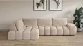 OTTO home Ecksofa AZITA L-Form, XXL 352 cm Designsofa in Bubble-Opitk, lose Rückenkissen, traumhafte Steppung
