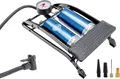 alca® Luftpumpe Doppelhub Fußluftpumpe, Fahrradluftpumpe, Doppel-Zylinder, 7 bar, Adapter inklusive