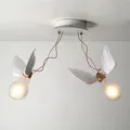 Deckenleuchte Ingo Maurer, Lucellino Doppio, dimmbar, Weiß, für Wohnzimmer, Design - 50