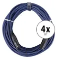 4 Stück 20m Profi DMX Kabel XLR male female Licht Effekt Steuerung Cable Set
