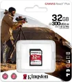 Kingston Canvas React Plus - Flash-Speicherkarte - 32GB - Video Class V90 / UHS-II U3 / Class10 - SDXC UHS-II (SDR2/32GB)