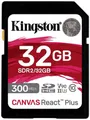 Kingston Canvas React Plus SD-Karte 32GB Class 10 UHS-II