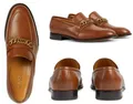 GUCCI Chain Slip-On Leder Loafers Sneakers Schuhe Mocassin Slippers Shoes 42