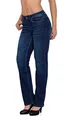 ESRA Straight Jeans Damen Stretch Hose Damen Jeans High Waist - Stretch Damen Jeans Gerades Bein bis Übergröße Große Größe G6