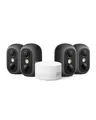 eufy eufyCam C35 (4er-Pack), Kabellose Überwachungskamera Außen & Innen, Magnetische Halterung, Farbnachtsicht, Lokaler Speicher, IP67, Gesichtserkennung, Solarpanel-Kompatibel, Ohne ABO, Schwarz