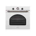 CATA MRA7108WH Einbaubackofen Elektro in Rustikalem Weiß Energieklasse A 7 Funktionen und Mechanisches Garprogramm Umluftofen mit 5 Höhenstufen und 60 L Fassungsvermögen