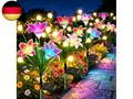 BUCASA Firefly Solarlampen für Außen Garten, 4 Stück 36LED Hell Solarleuchten fü