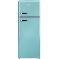 Amica Kühl-Gefrier-Kombination, Hellblau, Metall, 1 Schublade(n) Schubladen, 55x144x61.5 cm, LED-Innenbeleuchtung, Eiswürfelschale, Küchengeräte, Küchenelektrogeräte, Kühl- & Gefrierschränke, Kühlschränke, Standkühlschränke