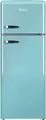 Amica KGC 15632 T Kühl-Gefrierkombination | Retro Design | 206l | Türkis-Blau | Abtauautomatik | E | 144x55x61,5cm, E (Spektrum A bis G)