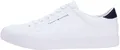 Tommy Hilfiger Herren Vulc Core Long Lace FM0FM05688 Low-Top, Weiß (Weiß), Größe 40