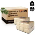 JSM-Brennholz Holzbriketts Uckermark Holzbriketts auf Palette, 20 kg, Regionale Herstellung in Deutschland