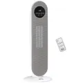 HOMCOM Zusatzheizung Heizlüfter Oszillierender Keramikheizkörper 15-40°C mit Fernbedienung 1300/2000W, 21 x 21 x 63,5 cm