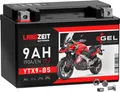 Langzeit Gel Motorradbatterie YTX9-BS 9Ah 12V